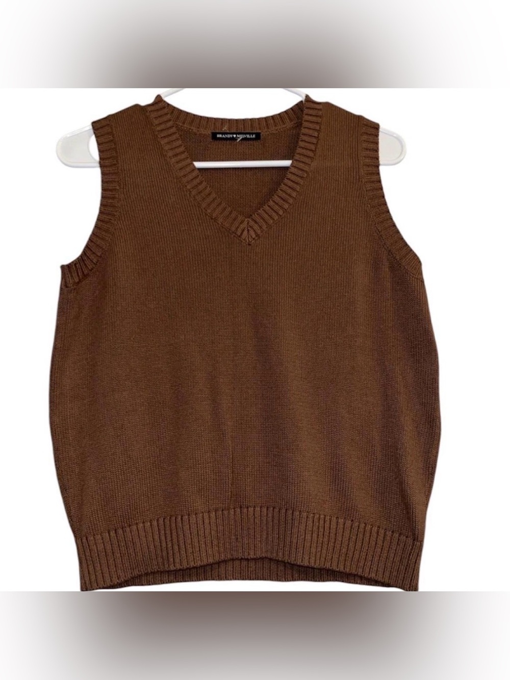Brandy Melville Brown Knit Vest